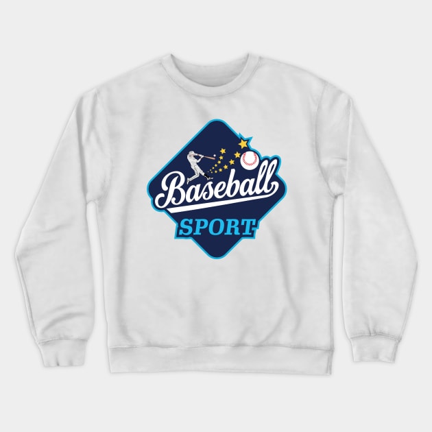 Baseball Sports Merch Crewneck Sweatshirt by VISUALUV